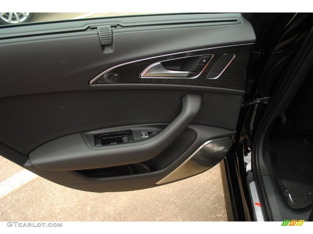 2013 Audi S6 4.0 TFSI quattro Sedan Black Door Panel Photo #81548067