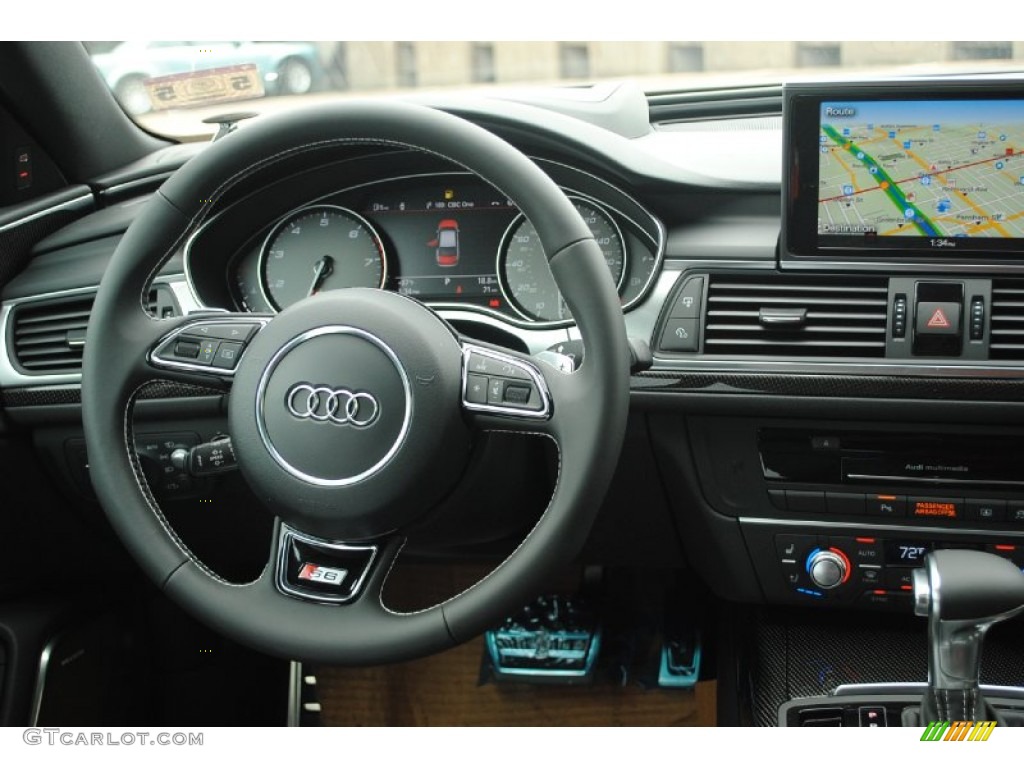 2013 Audi S6 4.0 TFSI quattro Sedan Black Dashboard Photo #81548196