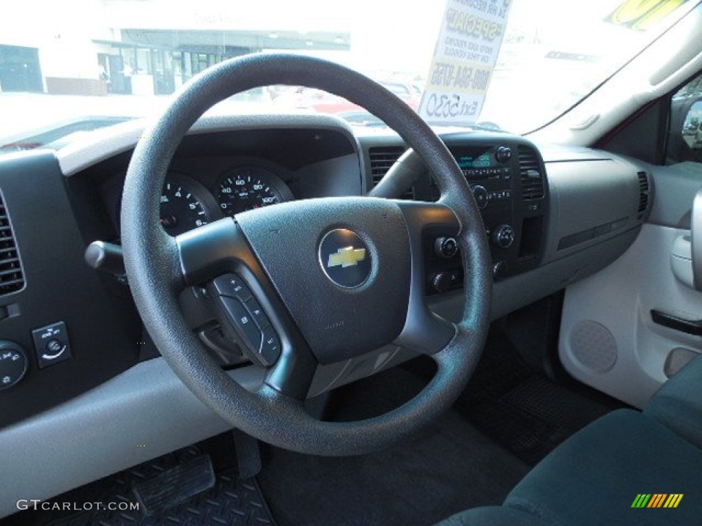 2010 Chevrolet Silverado 1500 LS Regular Cab Dark Titanium Steering Wheel Photo #81548205