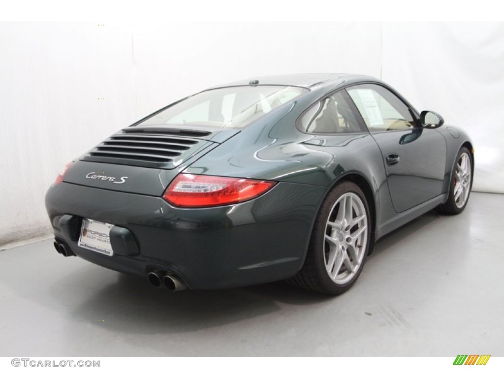 2009 911 Carrera 4S Coupe - Malachite Green Metallic / Sand Beige photo #12