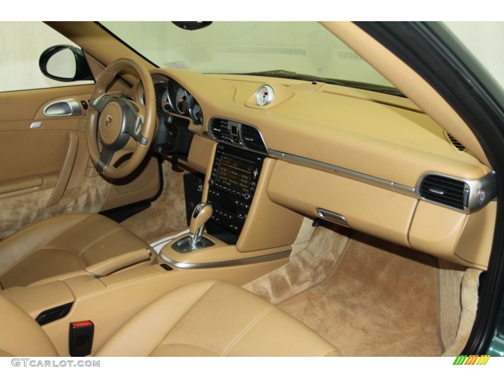 2009 Porsche 911 Carrera 4S Coupe Sand Beige Dashboard Photo #81549486