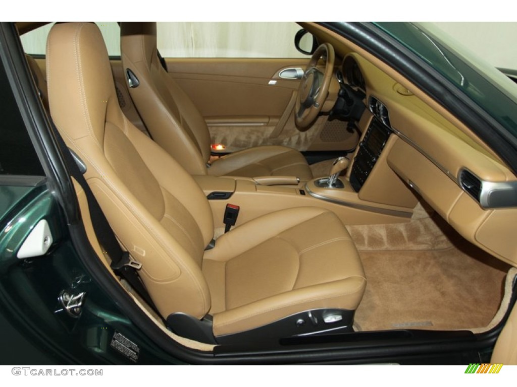 Sand Beige Interior 2009 Porsche 911 Carrera 4S Coupe Photo #81549506