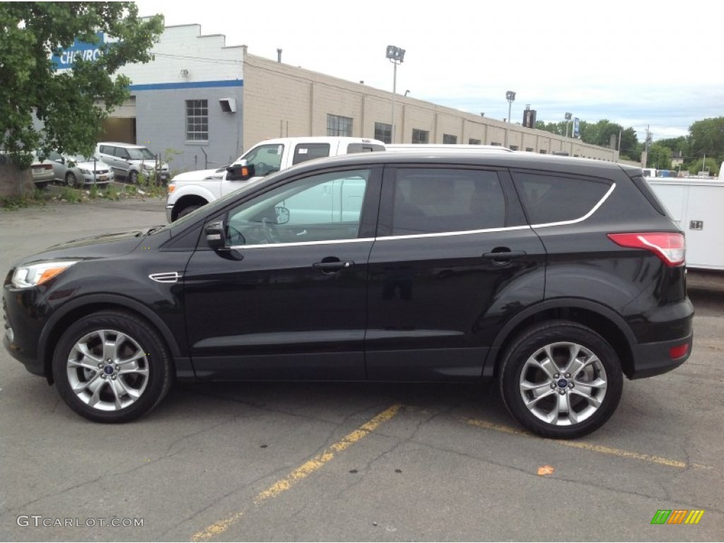 2013 Escape SEL 2.0L EcoBoost 4WD - Tuxedo Black Metallic / Charcoal Black photo #2