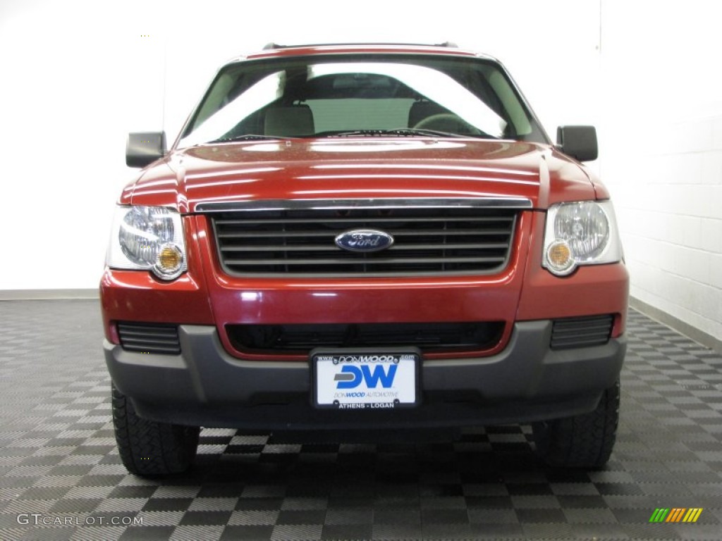 2006 Explorer XLS 4x4 - Redfire Metallic / Stone photo #2