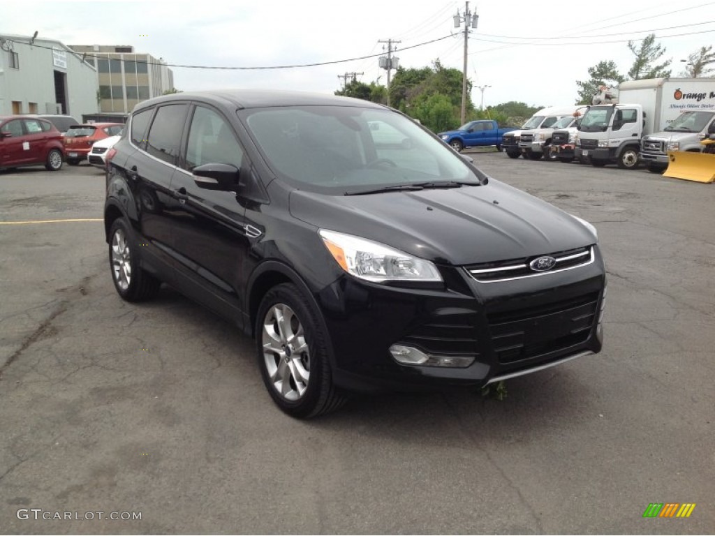 2013 Escape SEL 2.0L EcoBoost 4WD - Tuxedo Black Metallic / Charcoal Black photo #7