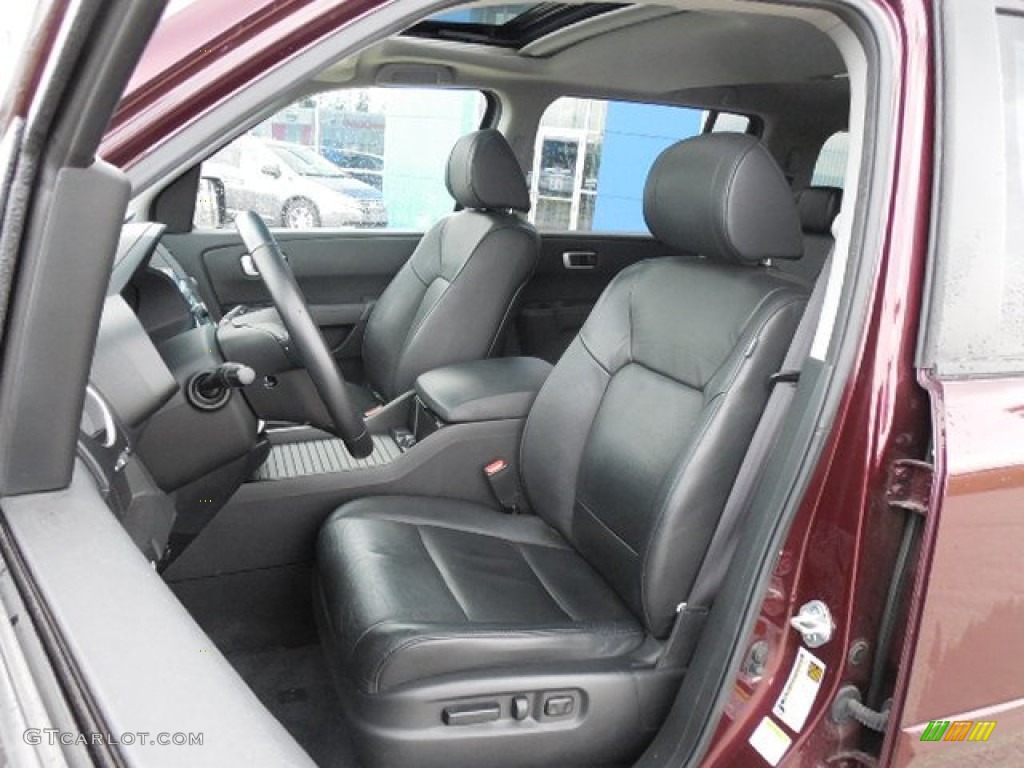 Black Interior 2011 Honda Pilot EX-L 4WD Photo #81550199