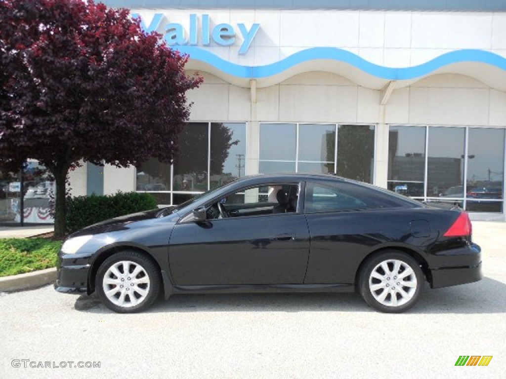 2006 Accord EX V6 Coupe - Nighthawk Black Pearl / Black photo #2