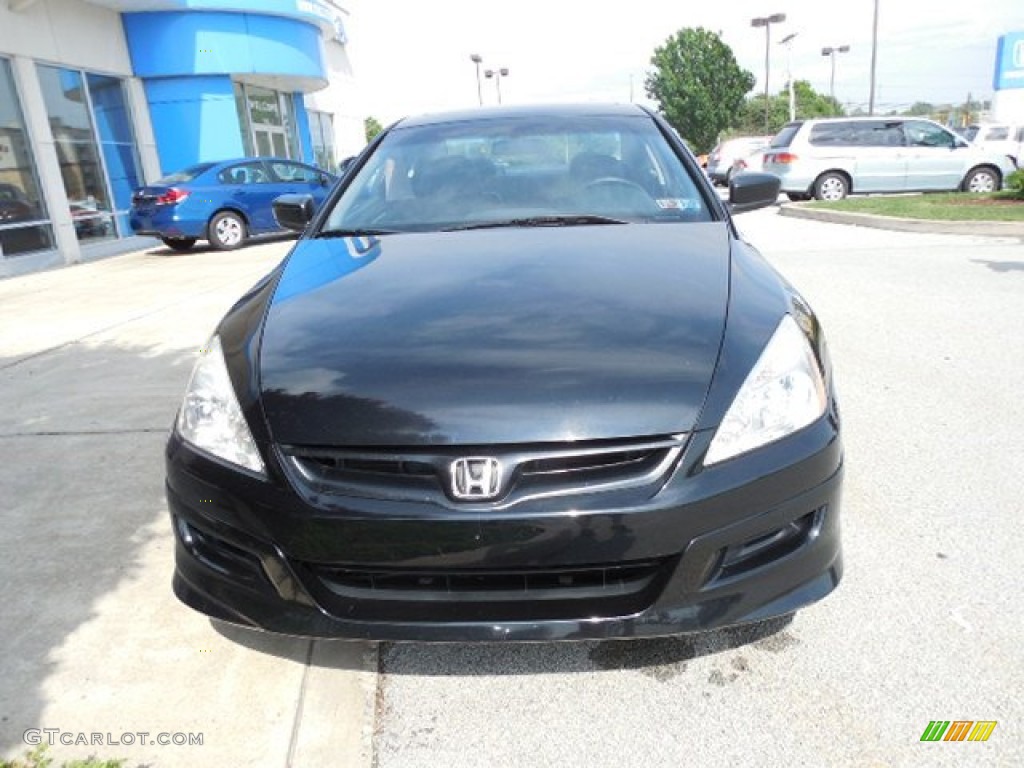2006 Accord EX V6 Coupe - Nighthawk Black Pearl / Black photo #6