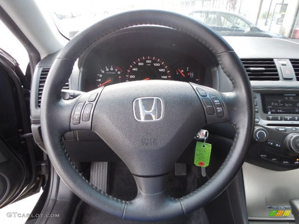 2006 Accord EX V6 Coupe - Nighthawk Black Pearl / Black photo #11