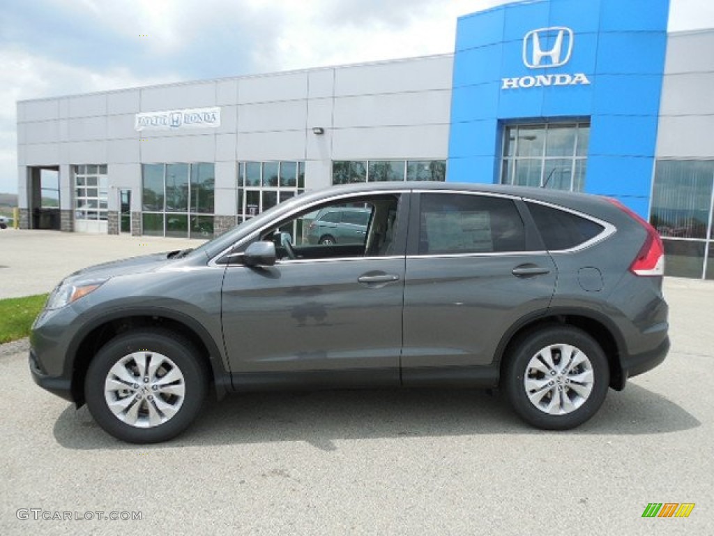 2013 CR-V EX AWD - Polished Metal Metallic / Gray photo #2