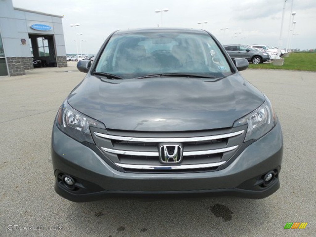 2013 CR-V EX AWD - Polished Metal Metallic / Gray photo #19