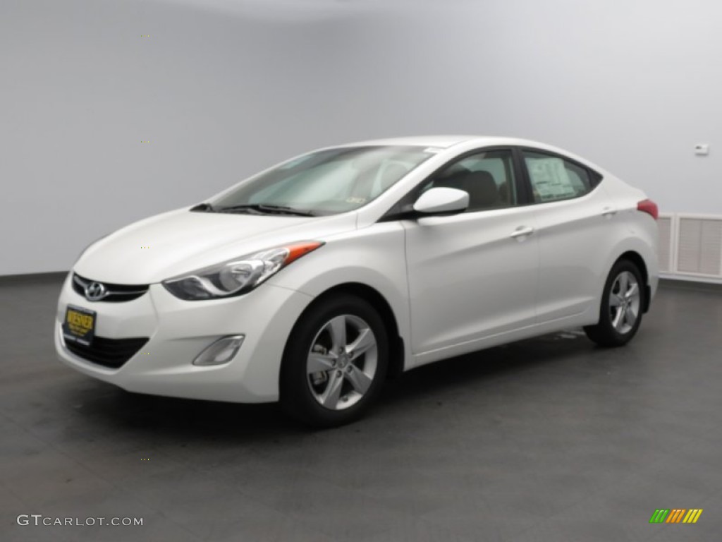 2013 Elantra GLS - Shimmering White / Beige photo #1