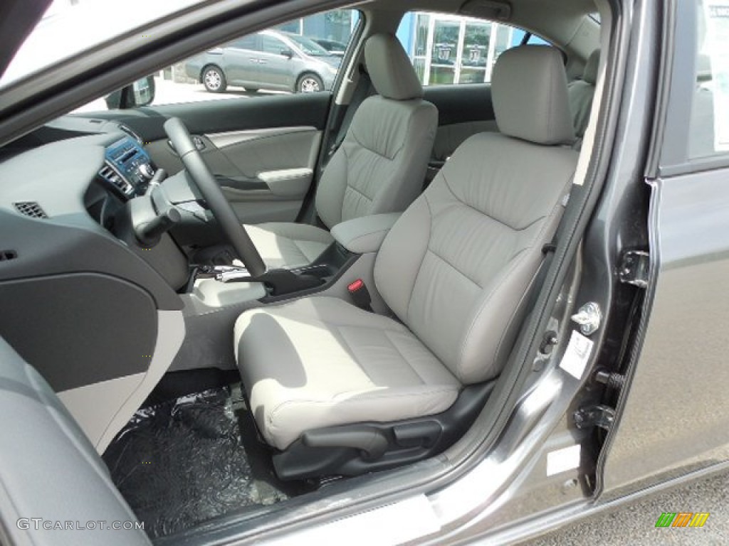 Gray Interior 2013 Honda Civic Hybrid Sedan Photo #81552021