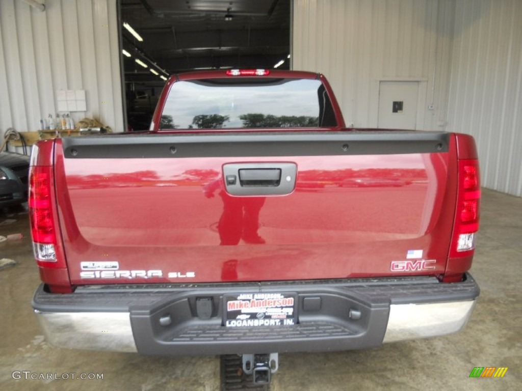 2013 Sierra 1500 SLE Extended Cab 4x4 - Sonoma Red Metallic / Ebony photo #3