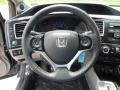 Gray 2013 Honda Civic Hybrid Sedan Steering Wheel