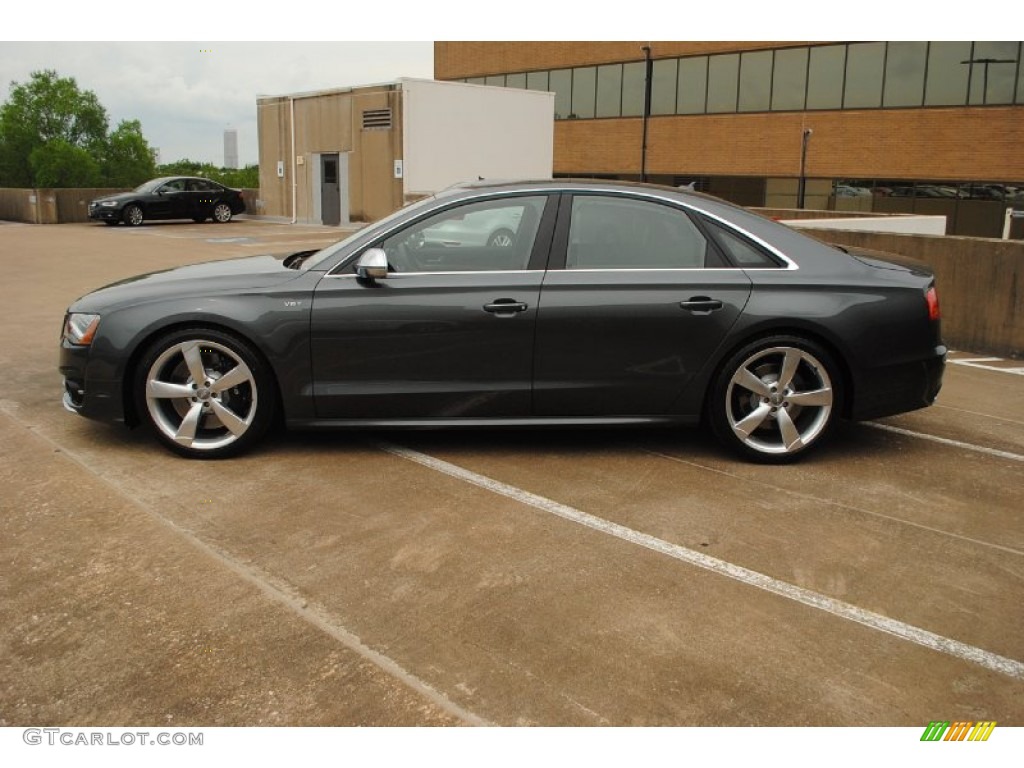 Daytona Gray Pearl 2013 Audi S8 4.0 TFSI quattro Sedan Exterior Photo #81552174