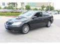 2005 Nighthawk Black Pearl Honda Civic EX Coupe  photo #2