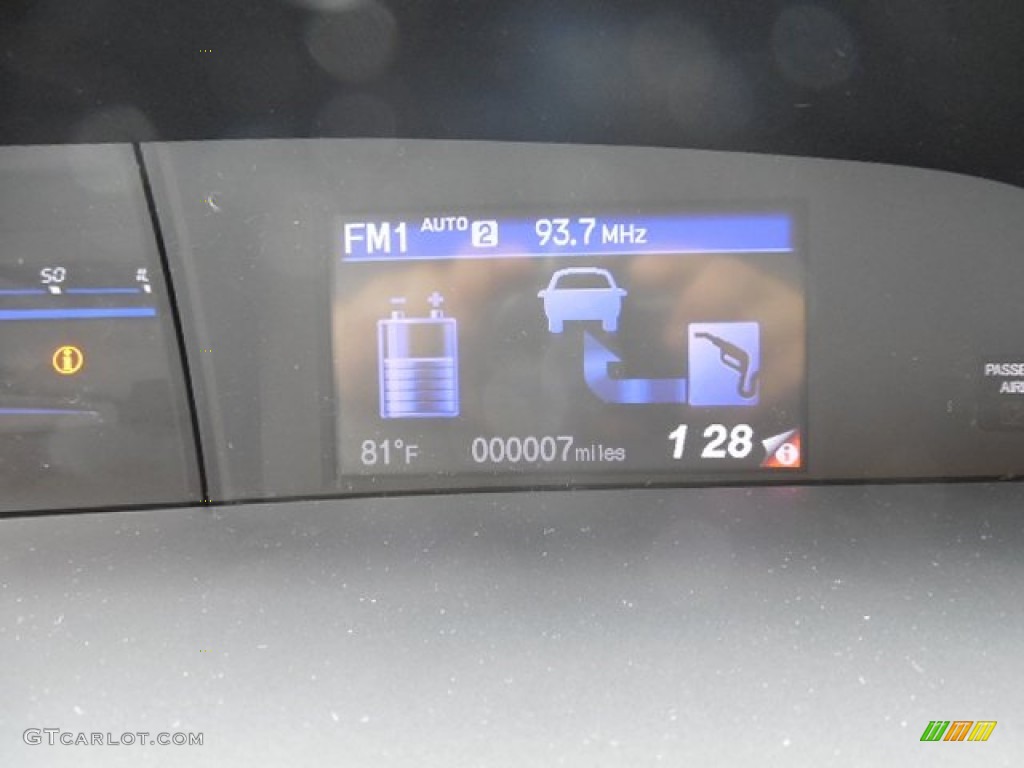 2013 Civic Hybrid Sedan - Polished Metal Metallic / Gray photo #20