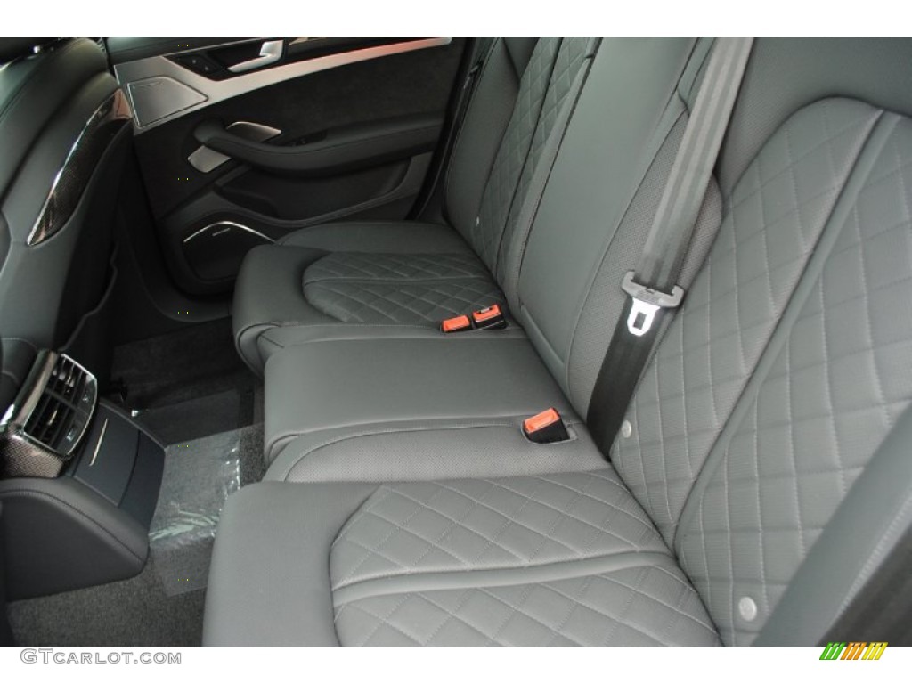 Black Interior 2013 Audi S8 4.0 TFSI quattro Sedan Photo #81553053