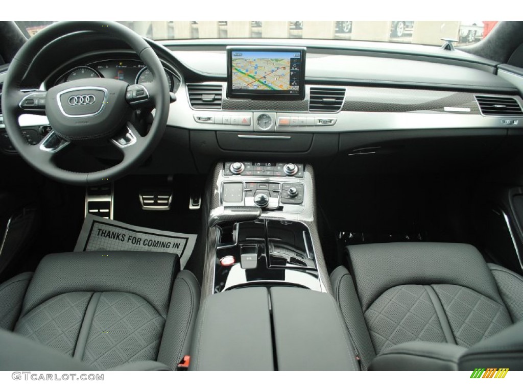 2013 Audi S8 4.0 TFSI quattro Sedan Black Dashboard Photo #81553161