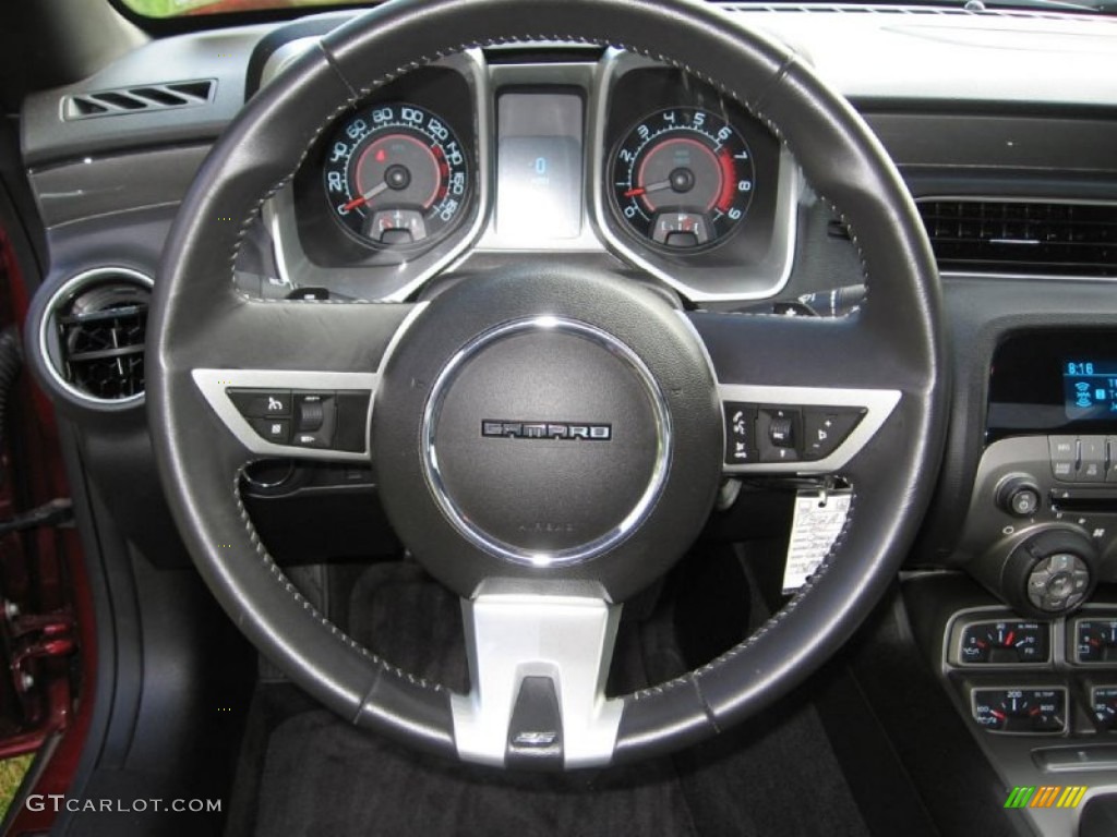 2011 Chevrolet Camaro SS/RS Coupe Black Steering Wheel Photo #81553364