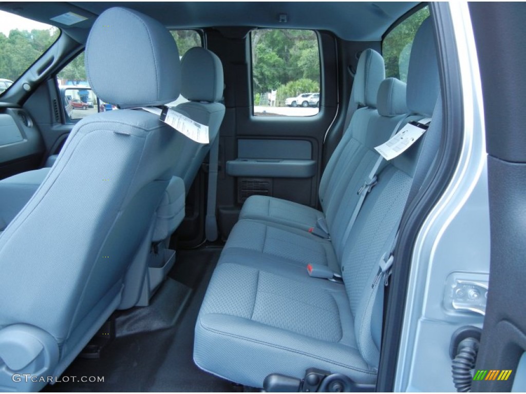 Steel Gray Interior 2013 Ford F150 STX SuperCab Photo #81553380