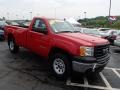 2009 Fire Red GMC Sierra 1500 Work Truck Regular Cab 4x4  photo #3