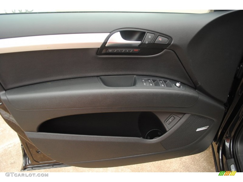 2013 Audi Q7 3.0 S Line quattro Black Door Panel Photo #81554544