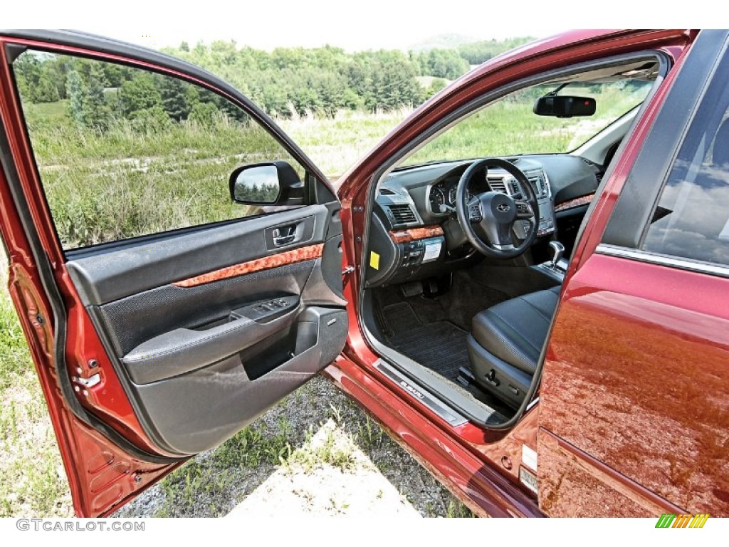 2012 Subaru Legacy 2.5i Limited Off Black Door Panel Photo #81555033