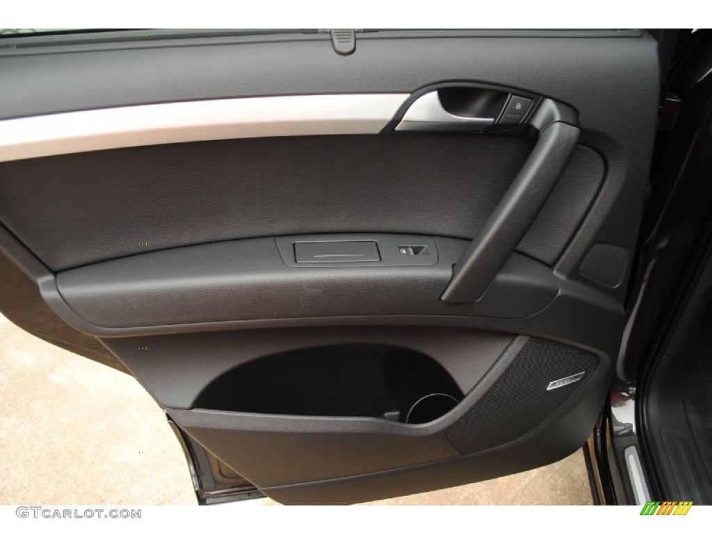 2013 Audi Q7 3.0 S Line quattro Black Door Panel Photo #81555039