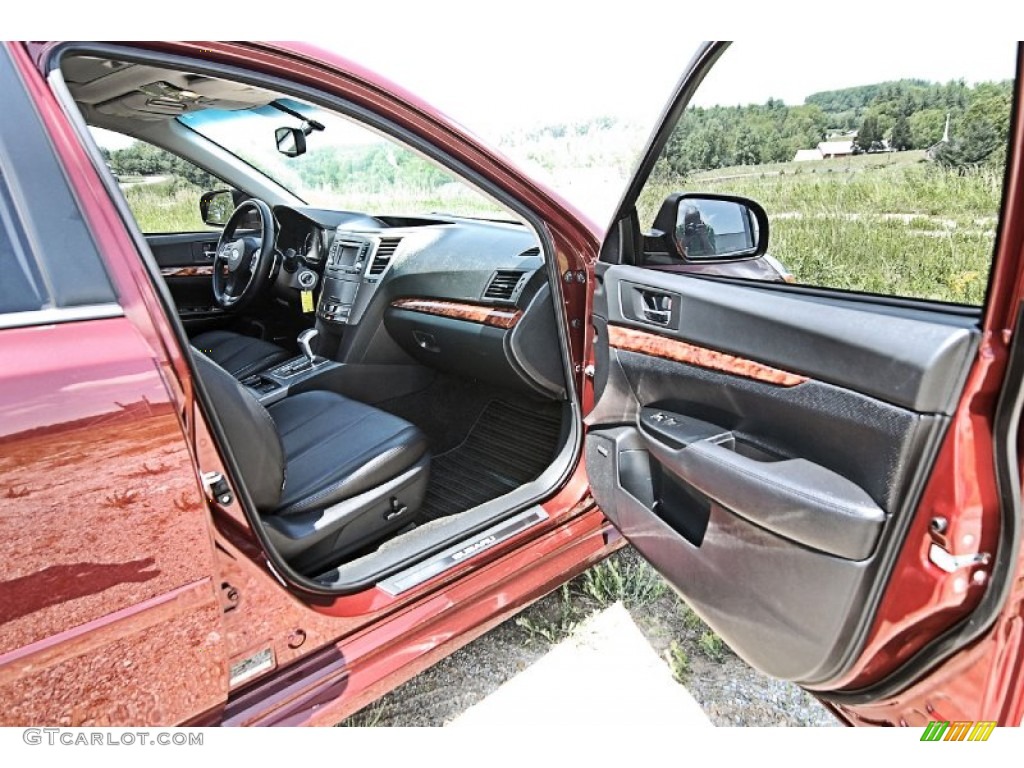 2012 Subaru Legacy 2.5i Limited Off Black Door Panel Photo #81555112