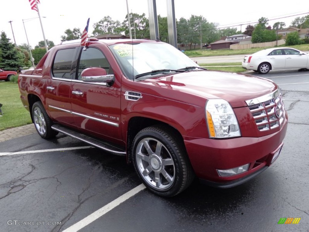 2007 Escalade EXT AWD - Red-E / Ebony/Ebony photo #3