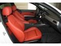 Coral Red/Black Front Seat Photo for 2013 BMW 3 Series #81555609