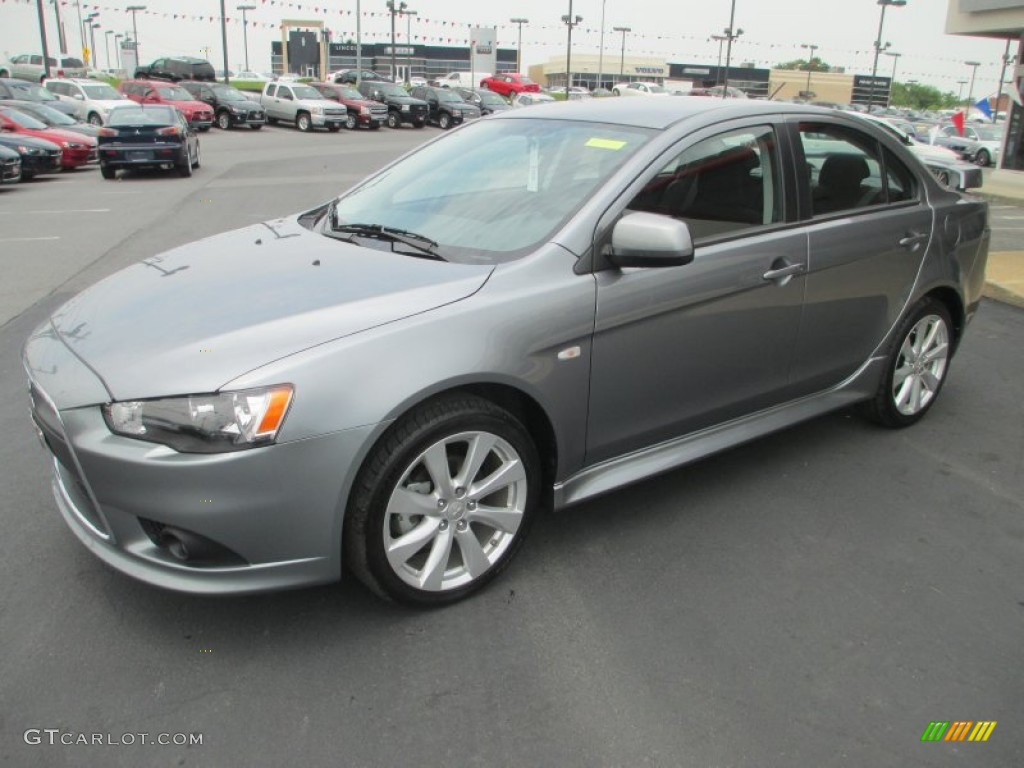 2013 Lancer GT - Mercury Gray Pearl / Black photo #3