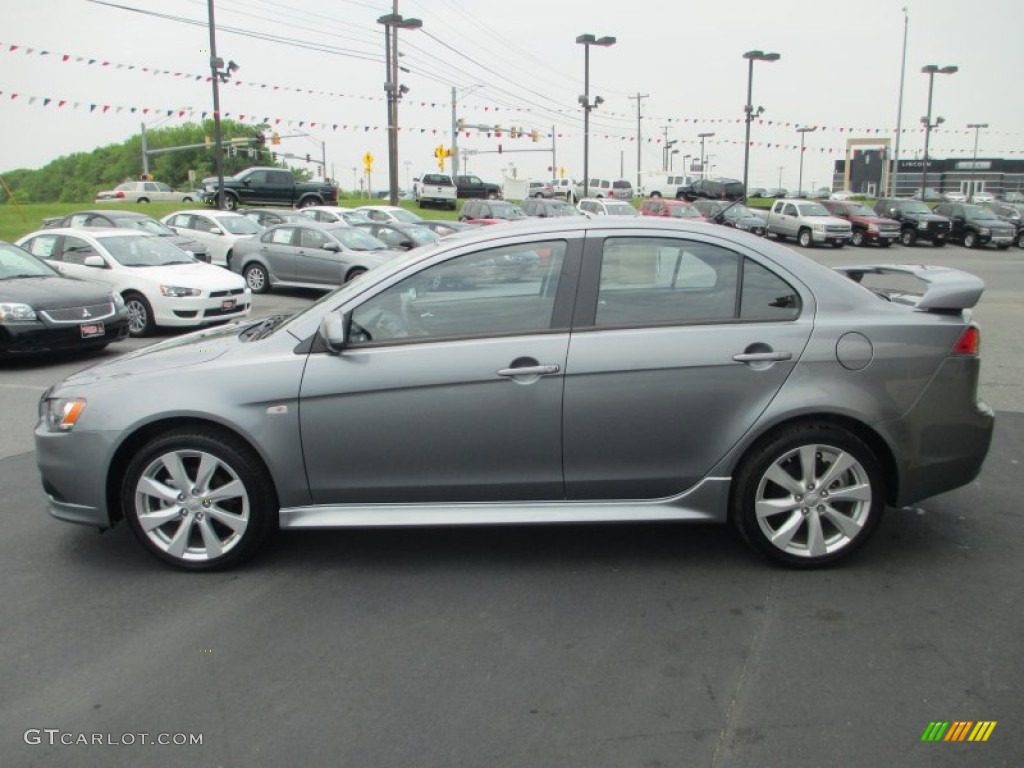 Mercury Gray Pearl 2013 Mitsubishi Lancer GT Exterior Photo #81555667