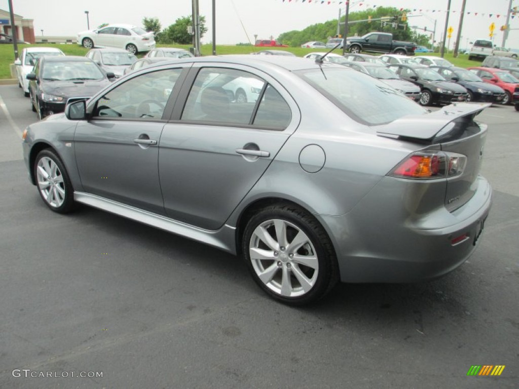 2013 Lancer GT - Mercury Gray Pearl / Black photo #5