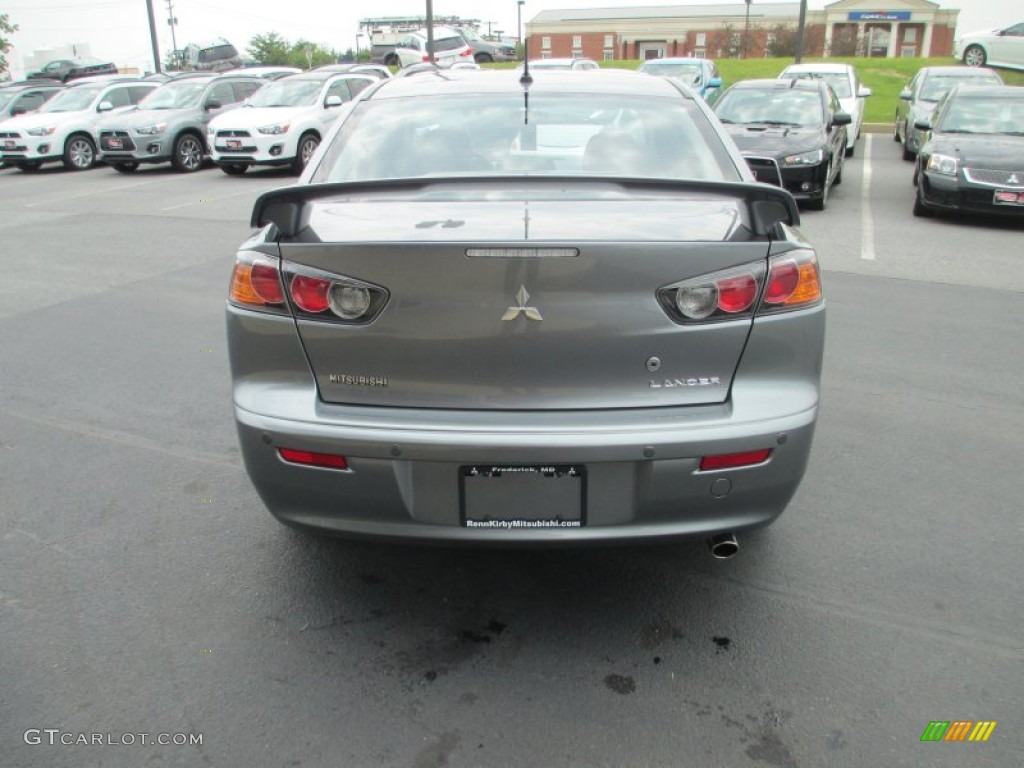 2013 Lancer GT - Mercury Gray Pearl / Black photo #6