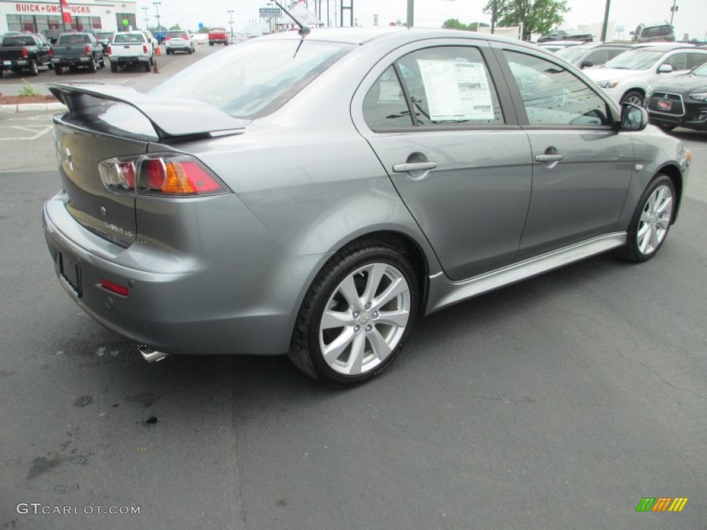 Mercury Gray Pearl 2013 Mitsubishi Lancer GT Exterior Photo #81555739