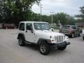 Stone White 2000 Jeep Wrangler Sport 4x4 Exterior