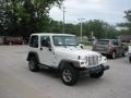 2000 Stone White Jeep Wrangler Sport 4x4  photo #2