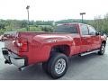 2013 Fire Red GMC Sierra 3500HD SLT Crew Cab 4x4 Dually  photo #5