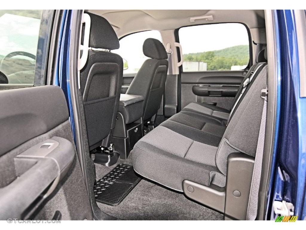 Ebony Interior 2013 Chevrolet Silverado 1500 LT Crew Cab 4x4 Photo #81556487
