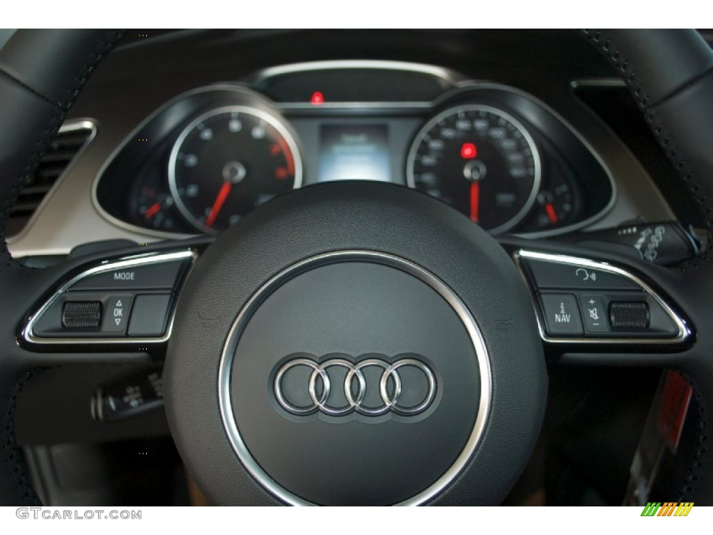 2013 Audi Allroad 2.0T quattro Avant Black Steering Wheel Photo #81556604