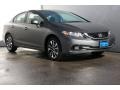 2013 Polished Metal Metallic Honda Civic EX-L Sedan  photo #1