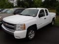 2007 Summit White Chevrolet Silverado 1500 LT Extended Cab 4x4  photo #3