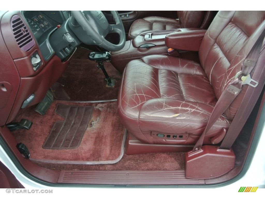 Red Interior 1998 GMC Suburban 1500 4x4 Photo #81557995