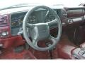 1998 GMC Suburban Red Interior Dashboard Photo