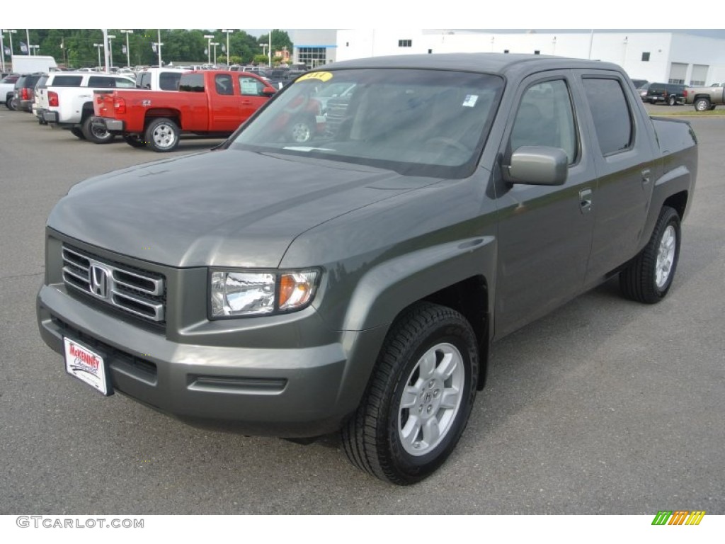 2007 Ridgeline RTS - Aberdeen Green Metallic / Gray photo #1