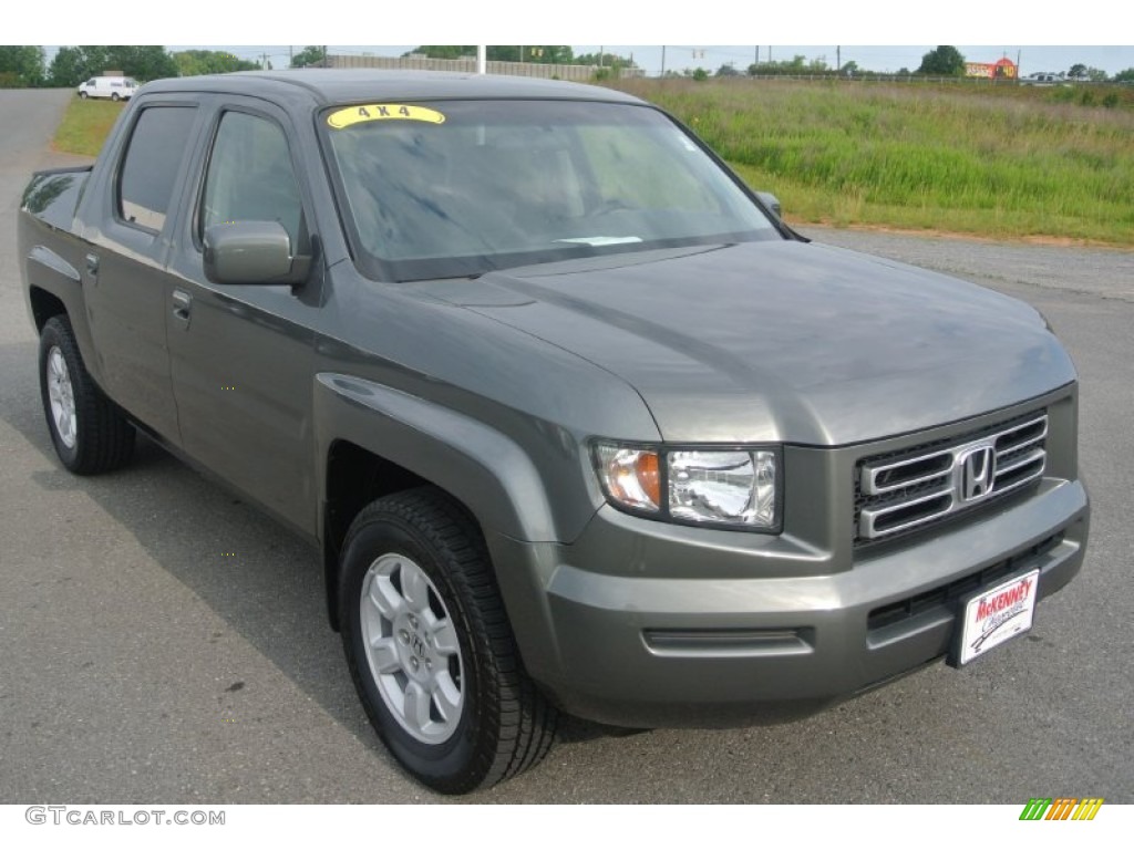 2007 Ridgeline RTS - Aberdeen Green Metallic / Gray photo #2