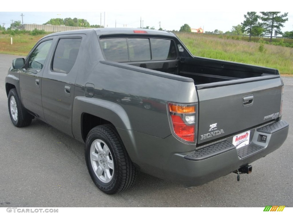 2007 Ridgeline RTS - Aberdeen Green Metallic / Gray photo #4